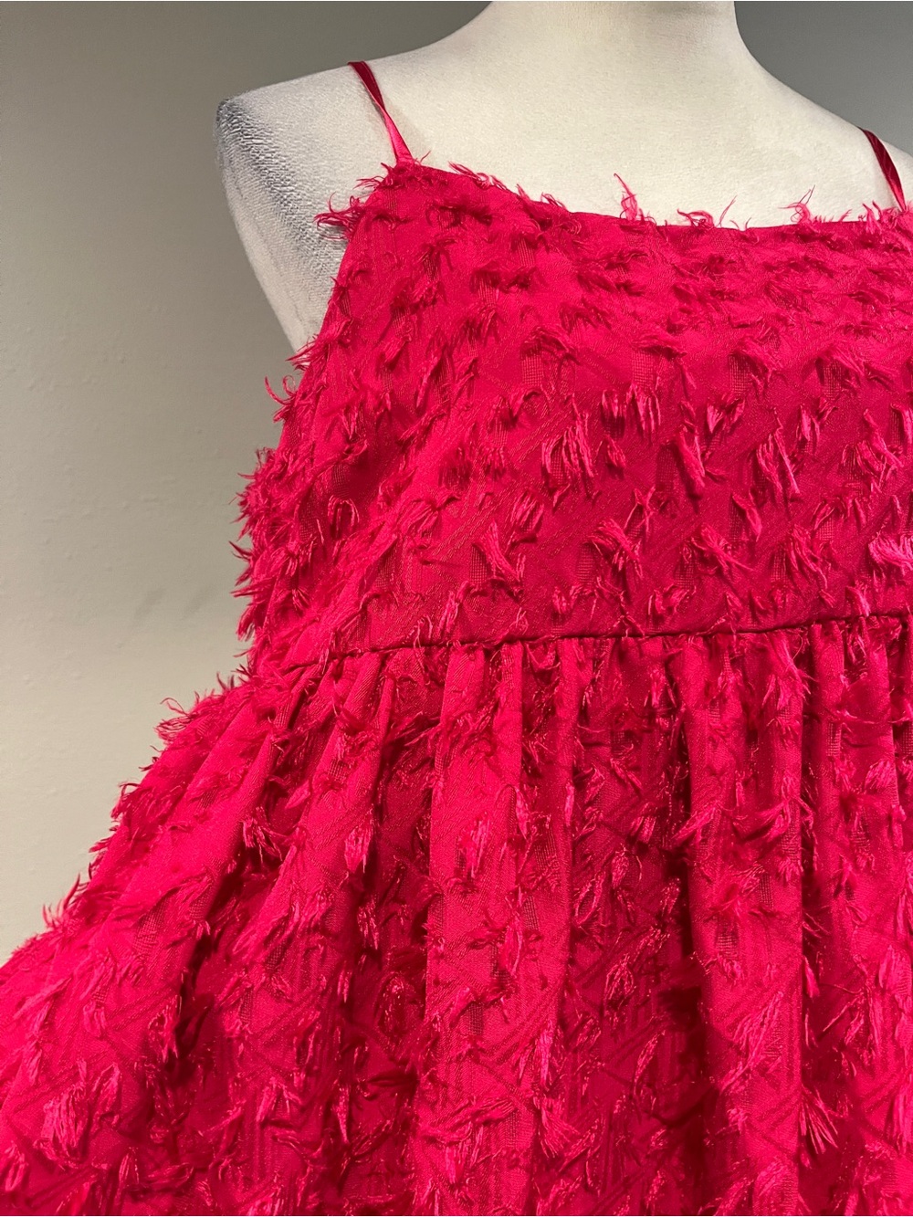 Wild Fable Hot Pink Spaghetti Strap mini Dress size large - Picture 3 of 11